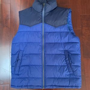 Gap Puffer Sleeveless Vest Two Toned 90s/Y2K bubble vest